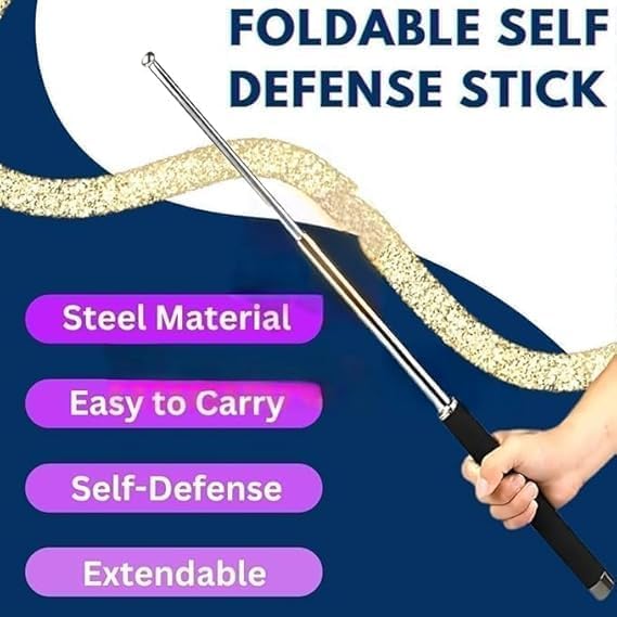 SteelGuard™ Extend | Self Defence Tactical Rod (Heavy Metal and Extendable)