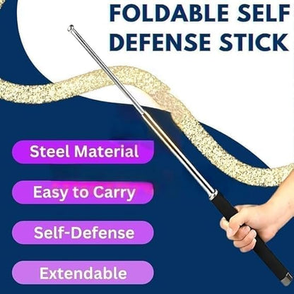 SteelGuard™ Extend | Self Defence Tactical Rod (Heavy Metal and Extendable)