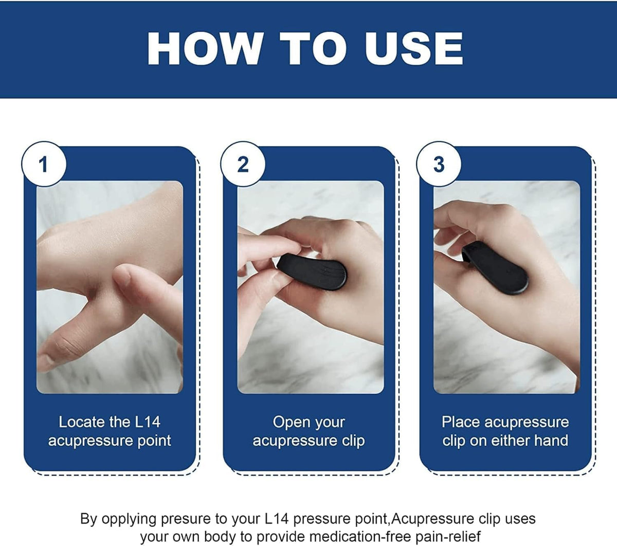 AcuVital L14 Clip (Pack of 4) | Buy 1 Get 3 FREE
