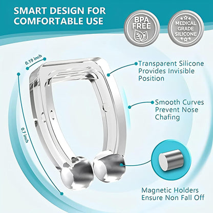 SnoreFree Magnetic Anti-Snoring Silicone Nose Clip