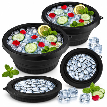 Original Foldable Ice Face Bowl with Built-In Ice Mold