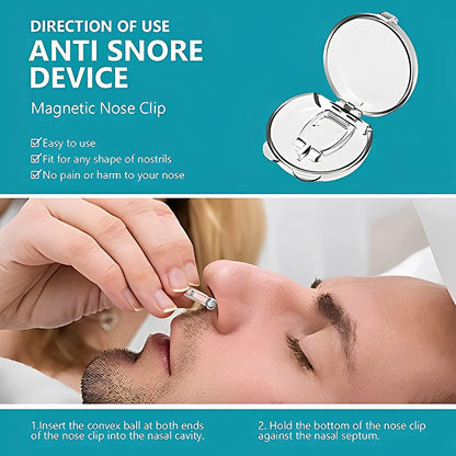 SnoreFree Magnetic Anti-Snoring Silicone Nose Clip