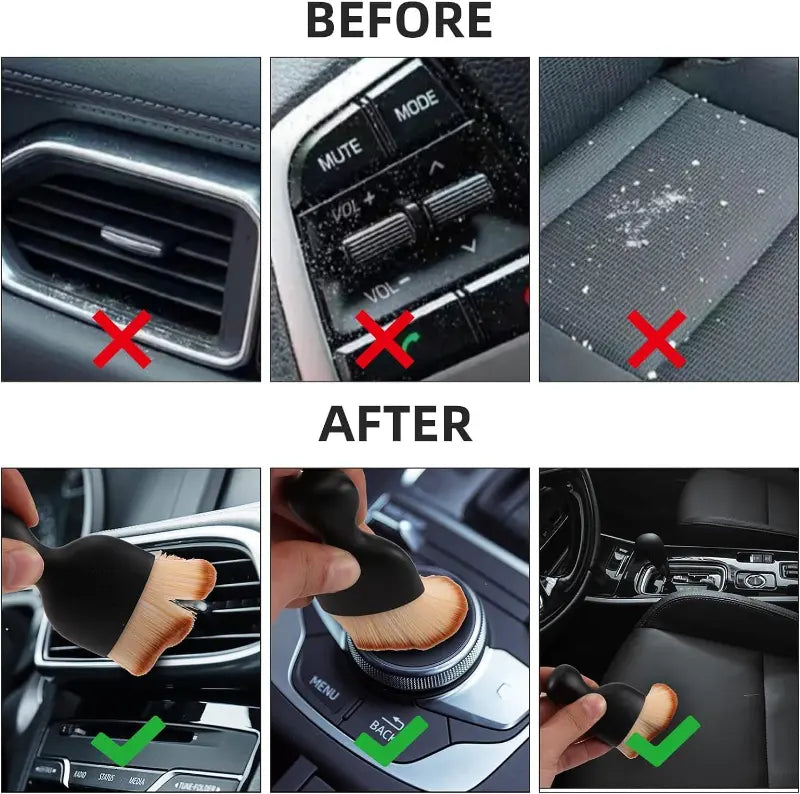 MaxGrip™ Premium Car Interior Cleaning Soft Brush 🚗✨ ( Buy 1 Get 1 FREE + FREE Cover)