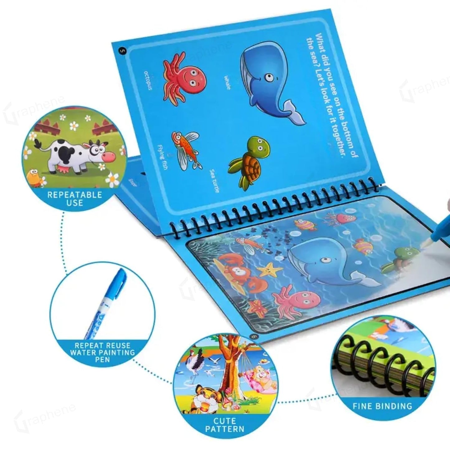 MagicInk™ Mess-Free Water Coloring Book 🎨✨