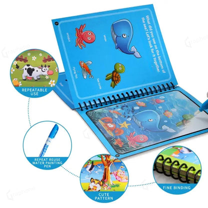 MagicInk™ Mess-Free Water Coloring Book 🎨✨