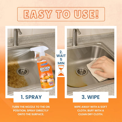 Scrubsy Advance Heavy-Duty Kitchen Oil & Stain Degreaser Spray - Big Size
