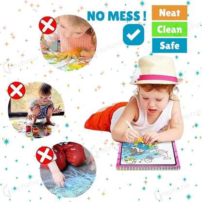 MagicInk™ Mess-Free Water Coloring Book 🎨✨