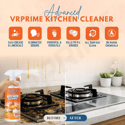 Scrubsy Advance Heavy-Duty Kitchen Oil & Stain Degreaser Spray - Big Size