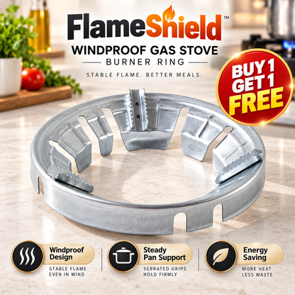 FlameShield Windproof Gas Stove Burner Ring🔥 | Buy 1 Get 1 FREE