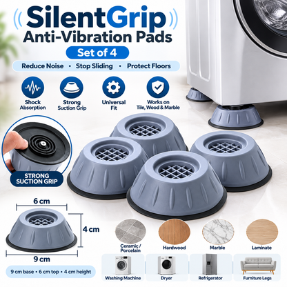 SilentGrip Anti-Vibration Pads (Set of 4)