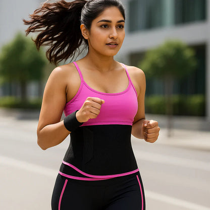 Sweat-Boost Waist Trimmer Belt – Adjustable, High-Compression Sauna Sweat Shaper