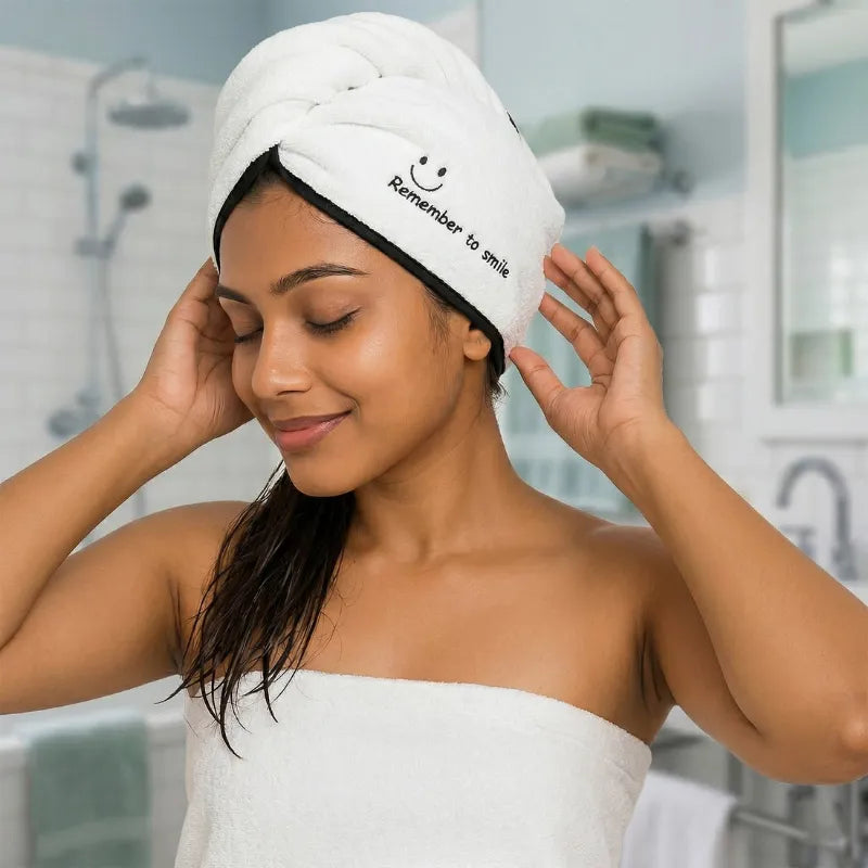 VelvetDry Microfiber Hair Towel Wrap