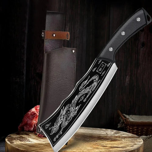 Dragon Black-Steel Katana Cleaver