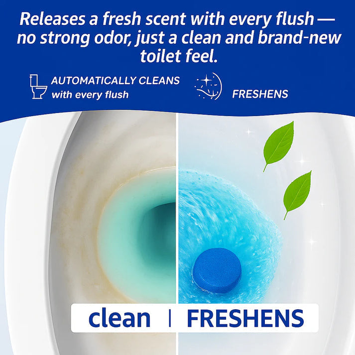 FreshFlush Toilet Cleaning Tablets | Buy 1 Get 1 FREE