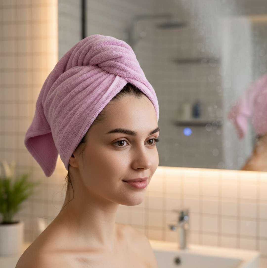 VelvetDry Microfiber Hair Wrap