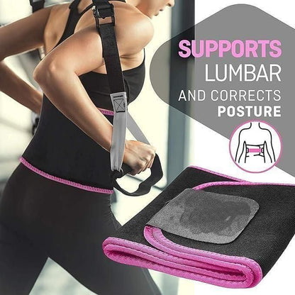 Sweat-Boost Waist Trimmer Belt – Adjustable, High-Compression Sauna Sweat Shaper