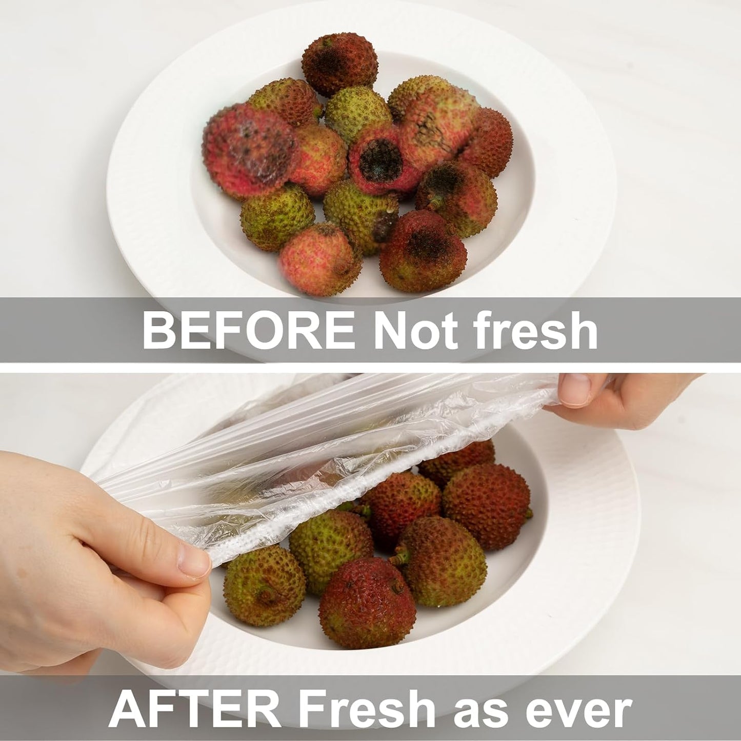 Reusable Elastic Food Storage Plastic Covers | Pack of 100 | Pack of 50 + 50 FREE