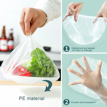 Reusable Elastic Food Storage Plastic Covers | Pack of 100 | Pack of 50 + 50 FREE