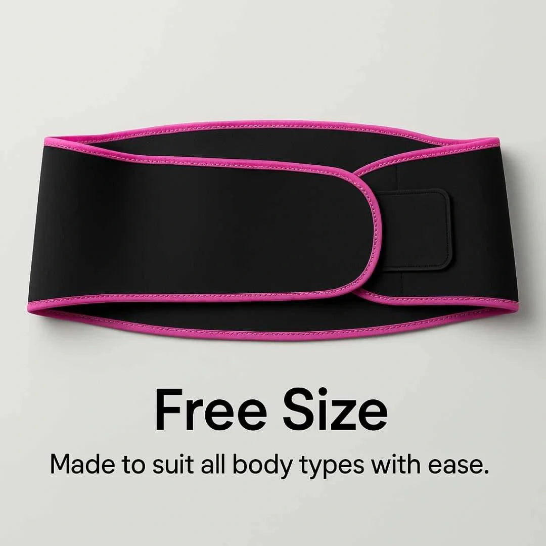 Sweat-Boost Waist Trimmer Belt – Adjustable, High-Compression Sauna Sweat Shaper