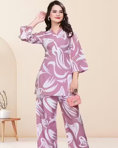 FloraChic Women's Floral Printed Co-Ord Set 🌸✨